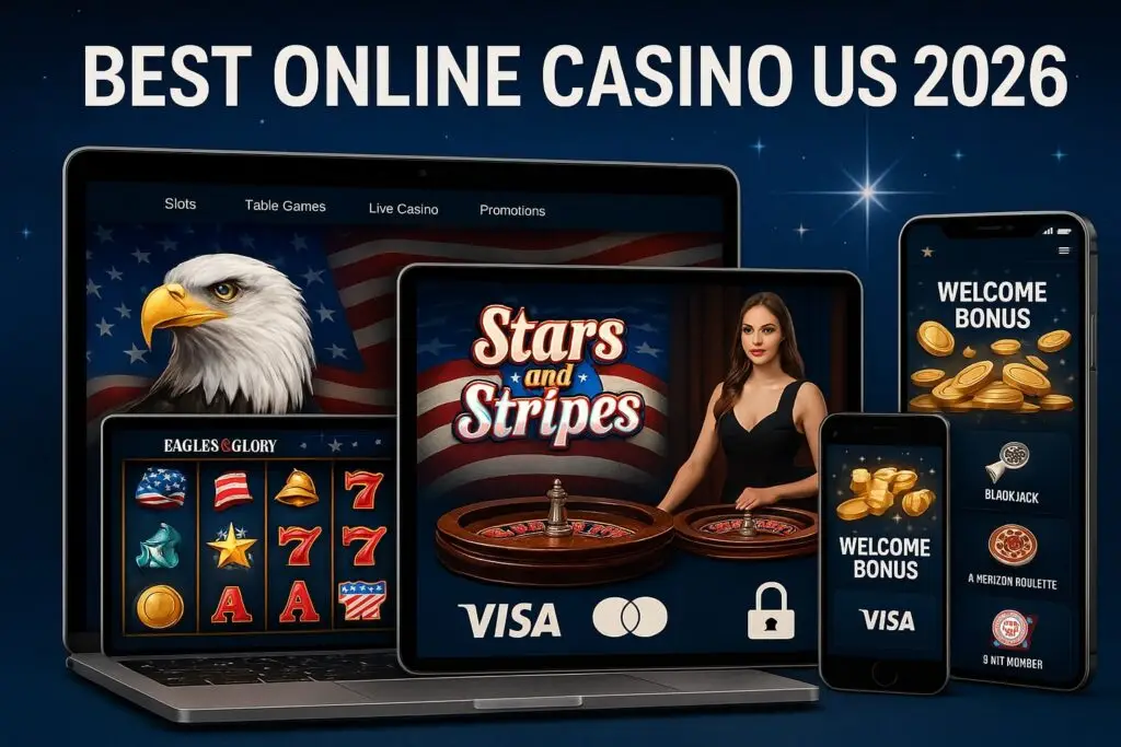 Best online casino US 2026 platforms with secure play, premium bonuses, and licensed gaming