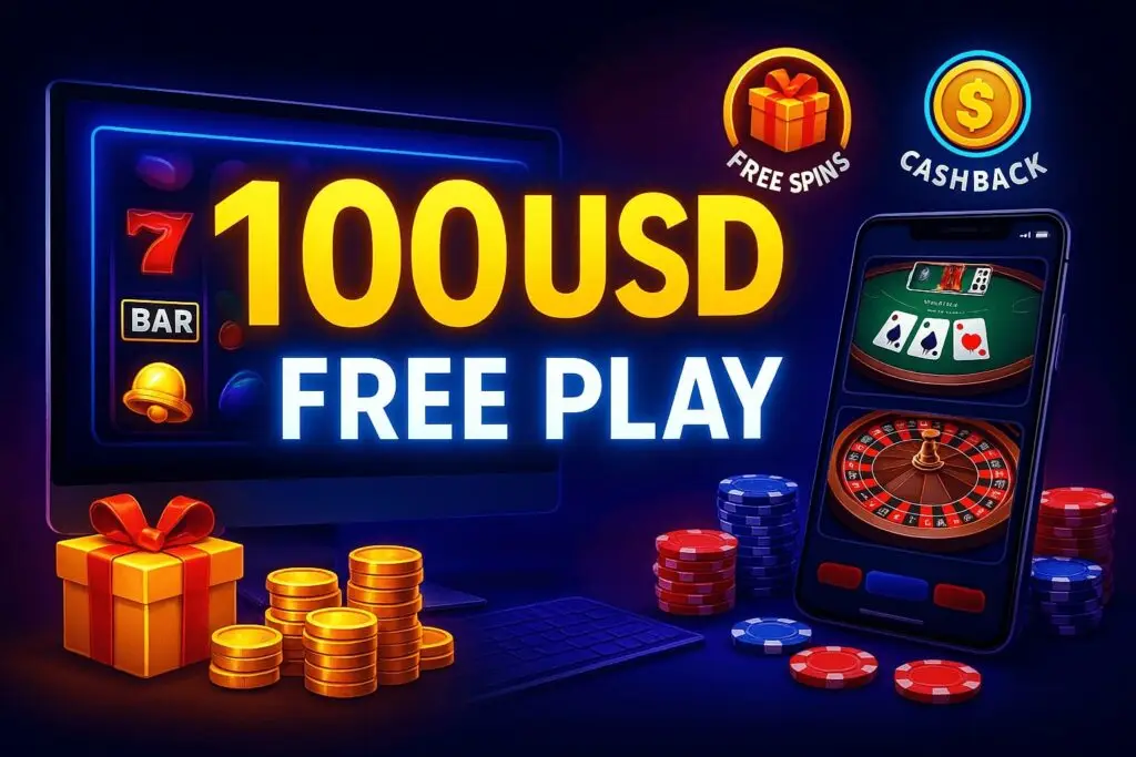 online casino 100USD free play