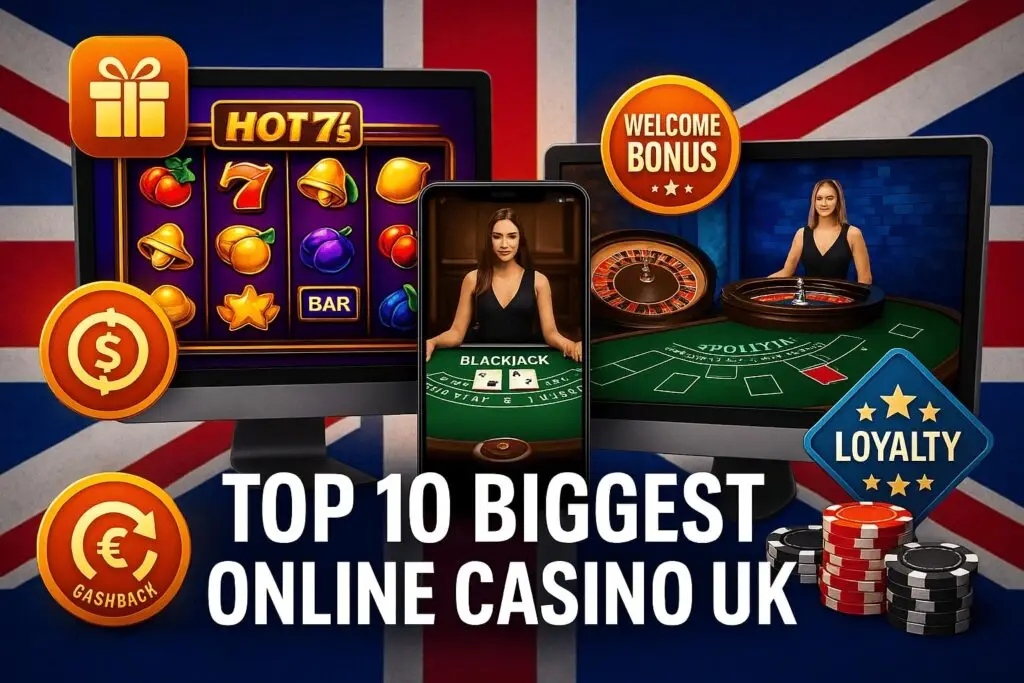 top 10 biggest online casino UK