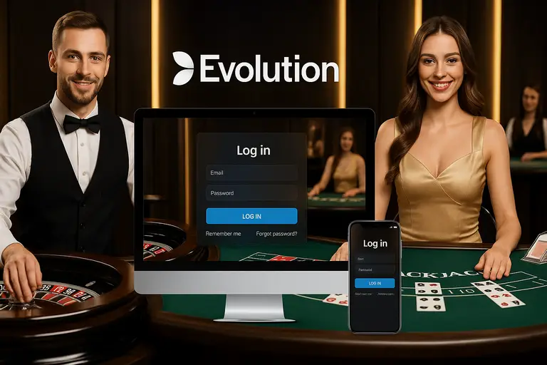 evolution live casino login