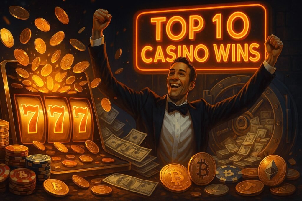 top 10 online casino wins