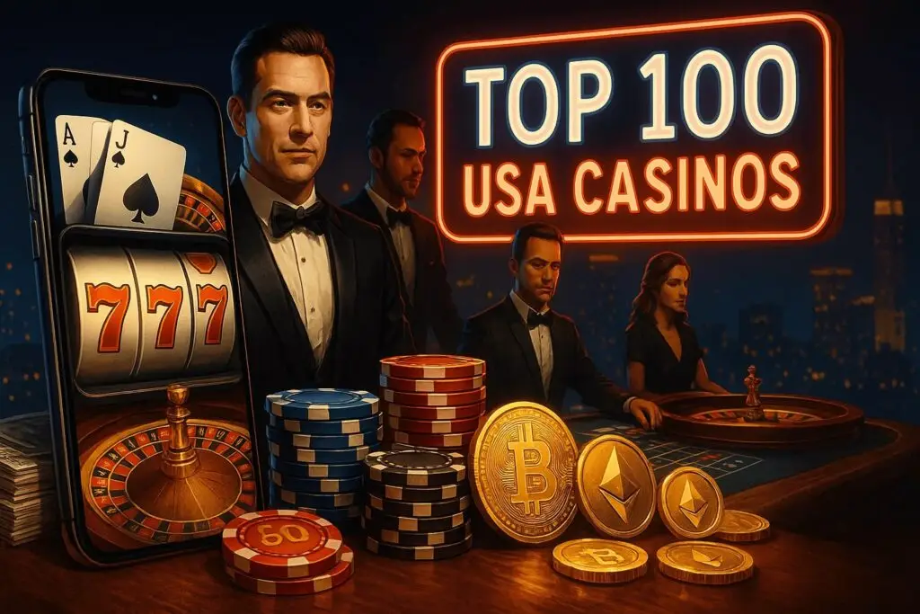 top 100 online casinos USA