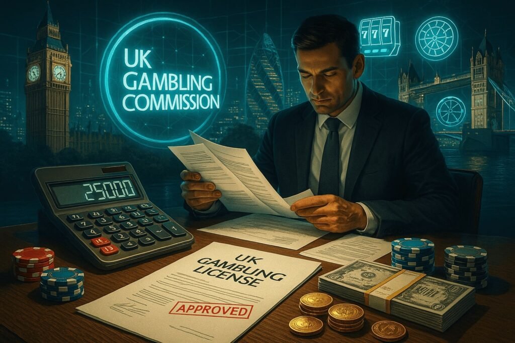 online gambling license UK cost
