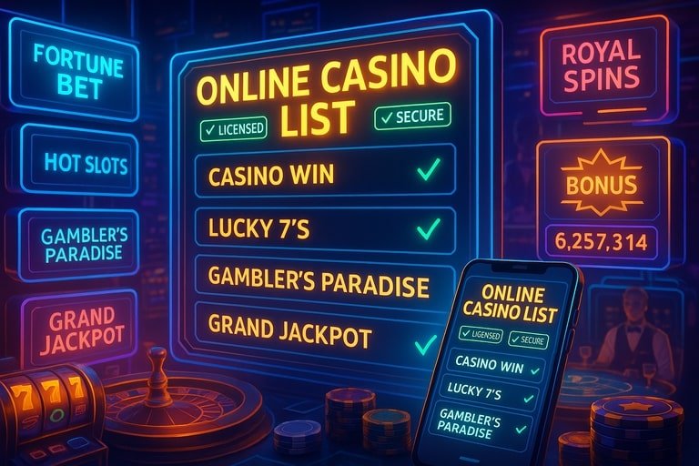 online casino list