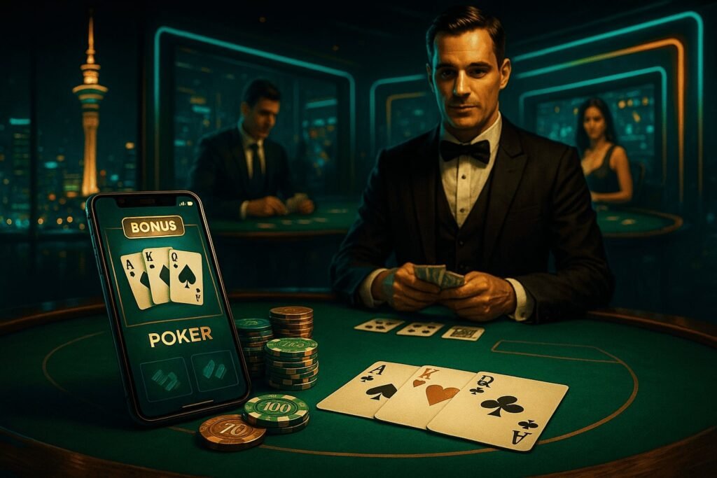 3 card poker online casino