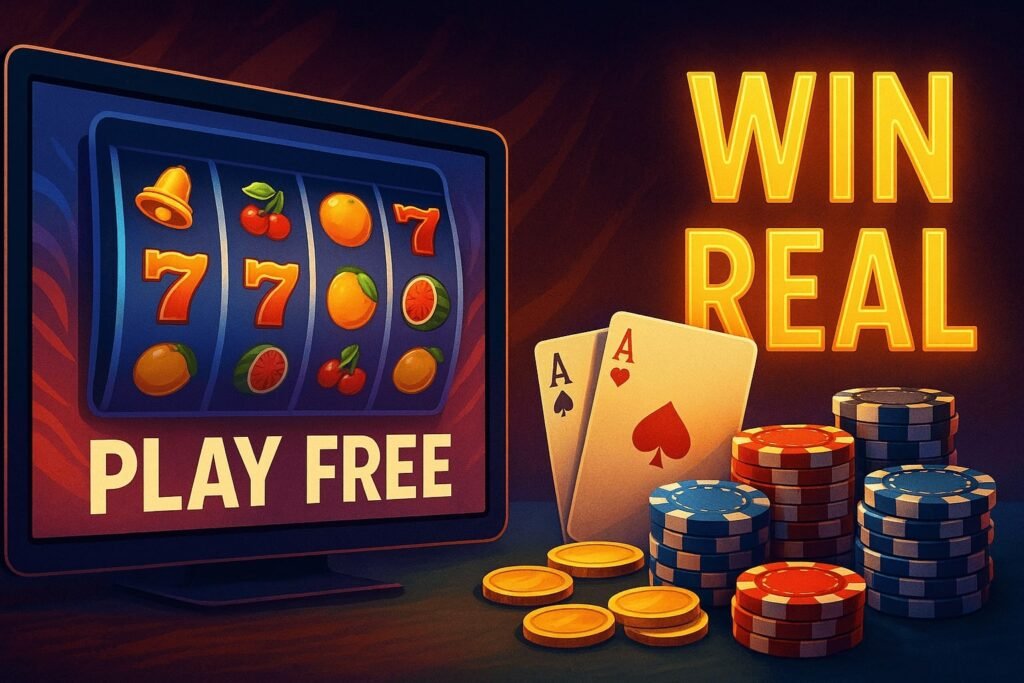 free play real money casino